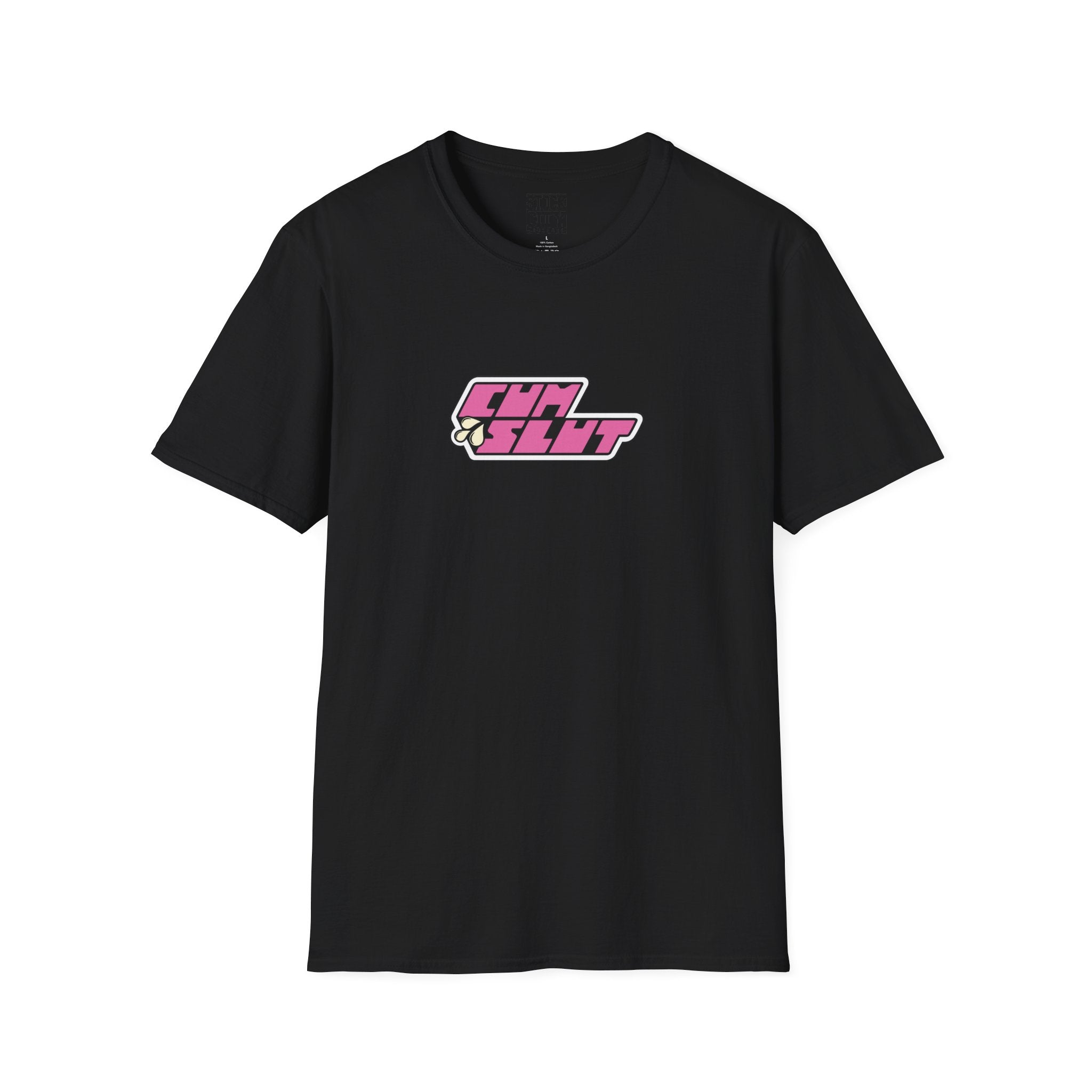 CUM SLUT T-Shirt | Retro Pink Logo tee