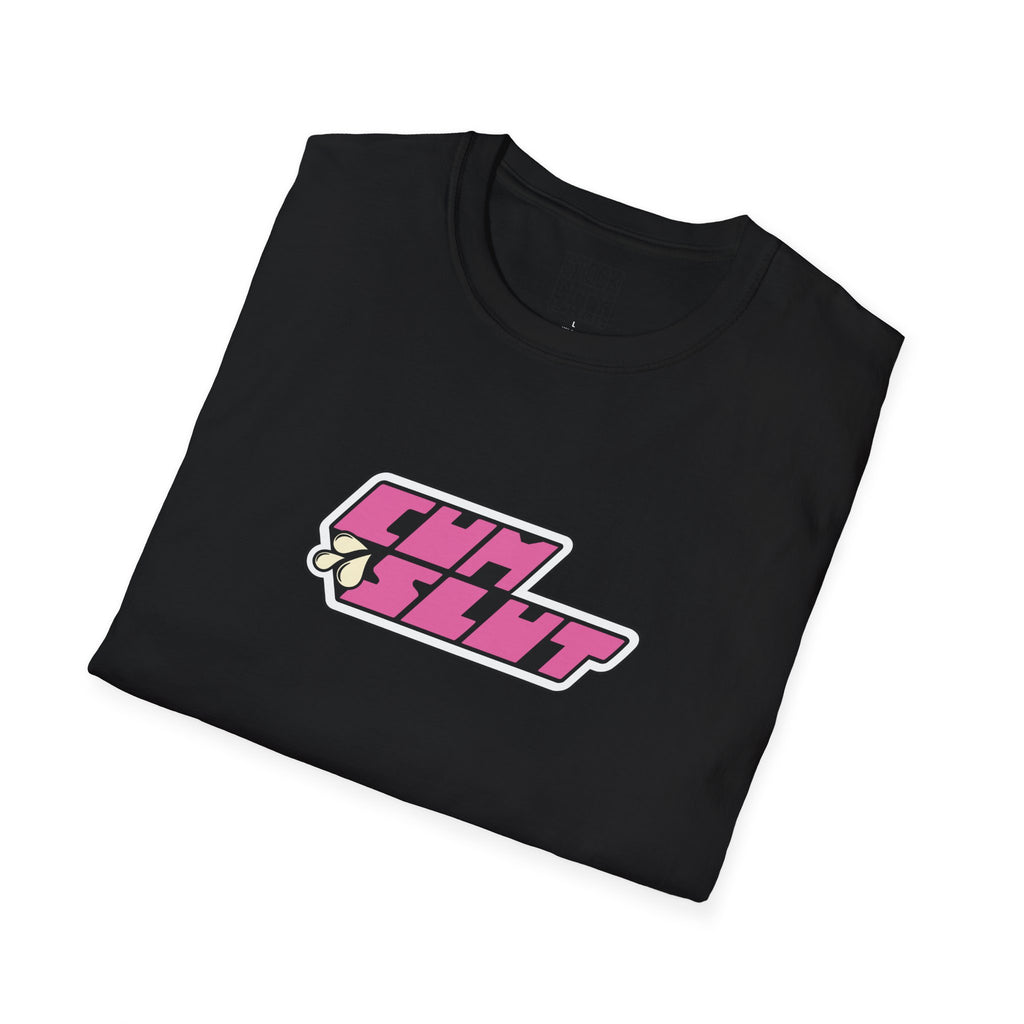 CUM SLUT T-Shirt | Retro Pink Logo tee